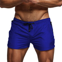 Mens Swim Trunks Quick Dry Swimwear Zipper Pockets, Swim Shorts with Mesh Lining L