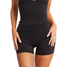 Women'S Yoga High Stretch Sports Fitness Shorts - High Waist Casual Comfort Casual Shorts Black S