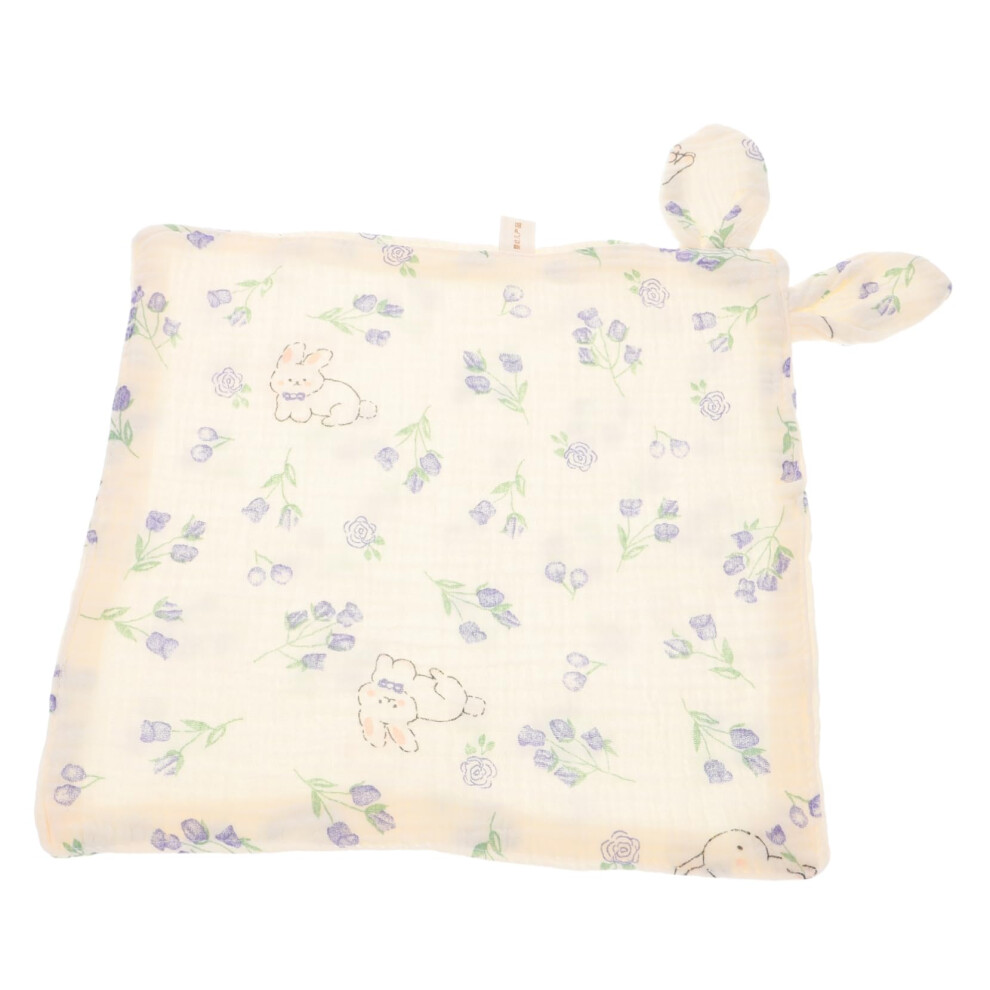 Soft Cotton Baby Washcloths for Newborns 3‑in‑1 Infant Burp Cloths Set with Adorable Ear Pattern