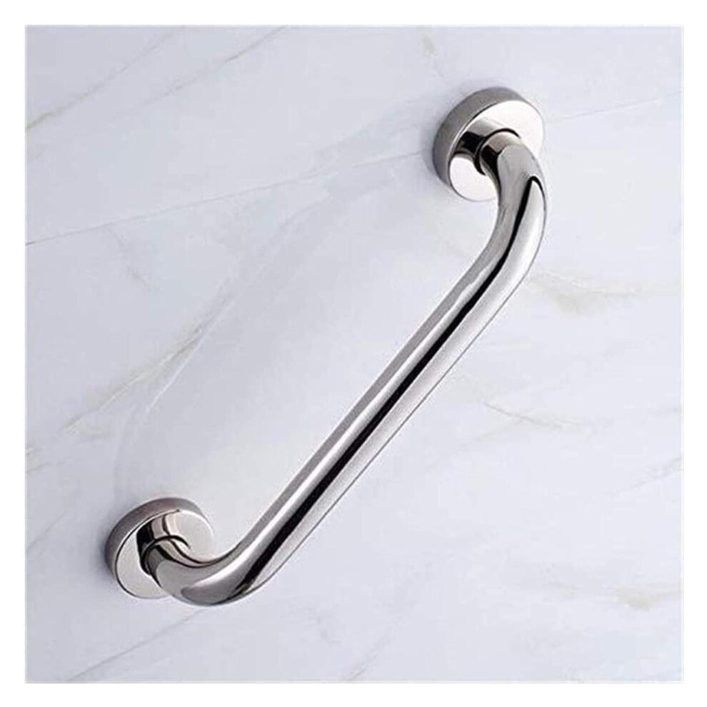 Silver Stainless Steel Bathroom Grab Bar 30Cm Bright Antislip Shower Handrail For Elderly And Disabled