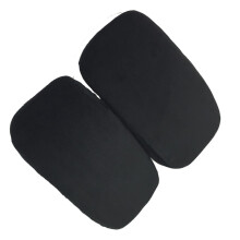 2pcs Memory Foam Chair Armrest Pads Ergonomic Cushions for Office and Gaming Chair Pressure Relief Elbow Support Black