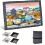 (Dark Gray) Puzzle Board with 4 Sorting Trays, Featuring Foldable Puzzle Mat with Guide Lines, Designed for Puzzle Storage, And Comes 1