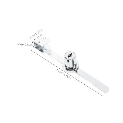 4pcs Keyless Glass Cabinet Lock Set, Durable Push Latch for Sliding Display Doors, Easy Operation 1