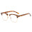 Blue Light Blocking Computer Reading Glasses +100 Retro Round Clear Vision Readers Color C3 Large Frame 1