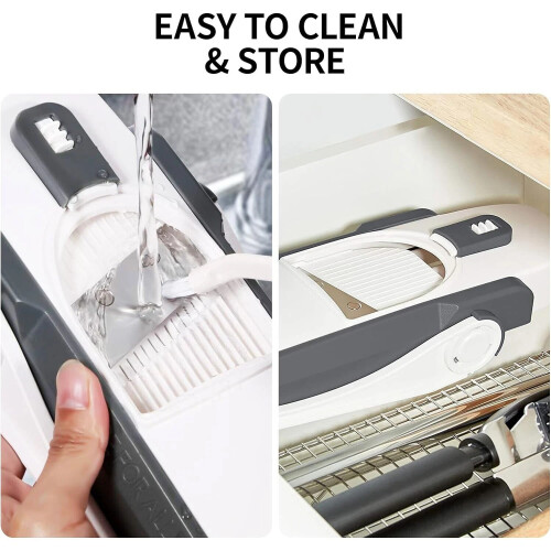 Safe Veg Slicer Mandoline Adjustable Food Chopper 1
