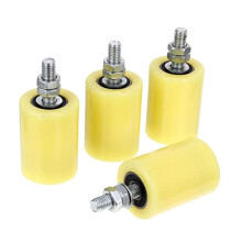 4Pcs Heavy Duty Sliding Door Roller Wheels Nylon Gate Pulley Wheel for Smooth Rolling and Easy Installation