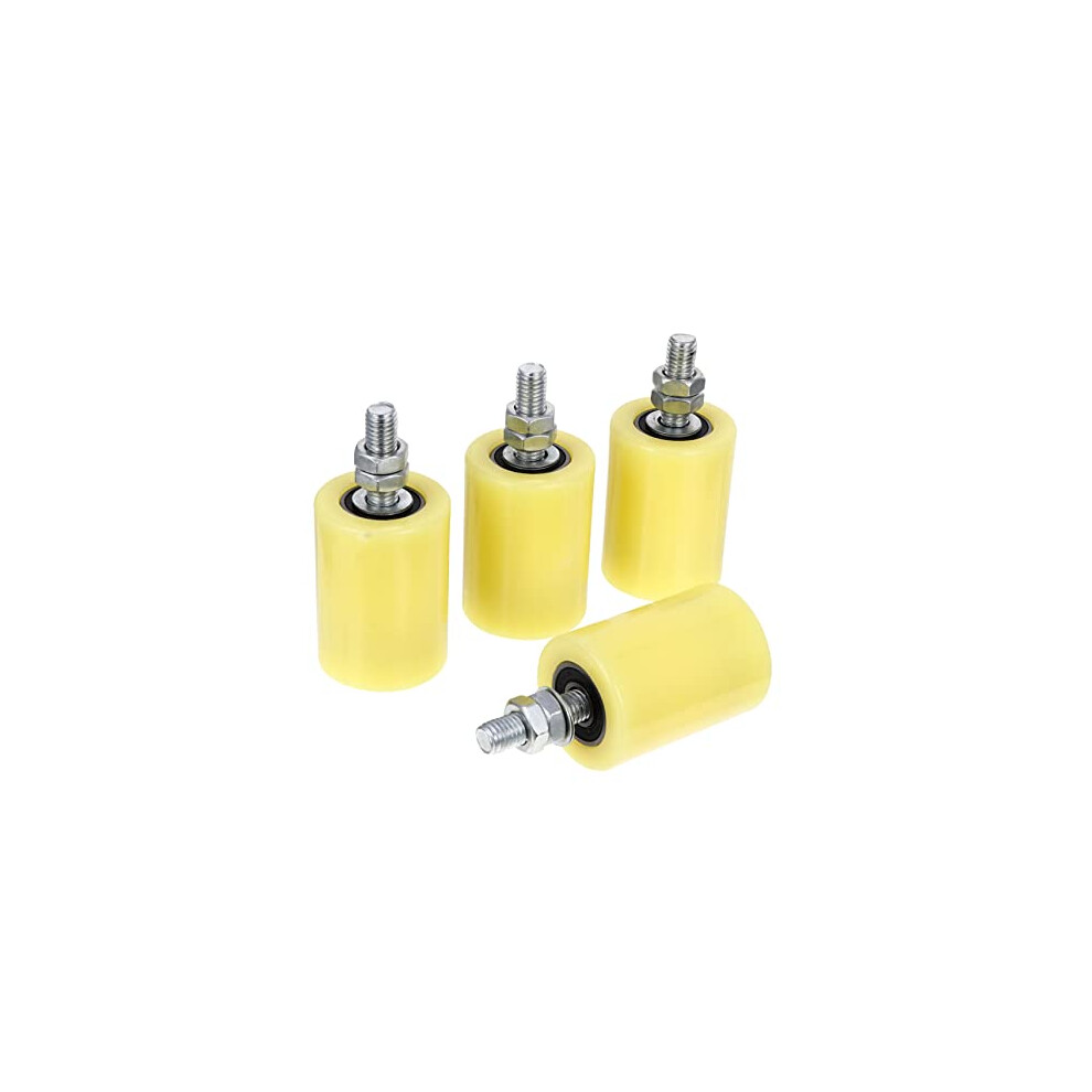 4Pcs Heavy Duty Sliding Door Roller Wheels Nylon Gate Pulley Wheel For Smooth Rolling And Easy Installation 9073542238980