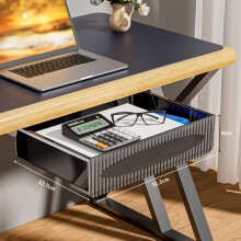 (Black) A Dedicated Organizer for Desk Drawers, Made of Lightweight PET Material, Featuring a Streamlined Compact Design