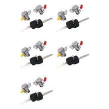 10x Cerradura de Puerta de Coche con Llave (L + R) para AE100 93-97 GEO PRIZM 69051-12340 69052-12360