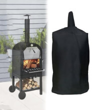 Waterproof Outdoor Pizza Oven Cover 600D Oxford, Heavy Duty UV Resistant BBQ Smoker Cover for Patio