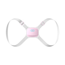Intelligent Posture Corrector and Adjustable Back Trainer for Clavicle Shoulder Support, Pink