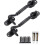 2 Pack Black Door Latch Hook and Eye Lock, RustResistant Metal for Interior or Barn Doors, Extra Security 1