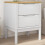 White Bedside Table Solid Pine Wood Small Nightstand with Drawer for Bedroom Storage 1