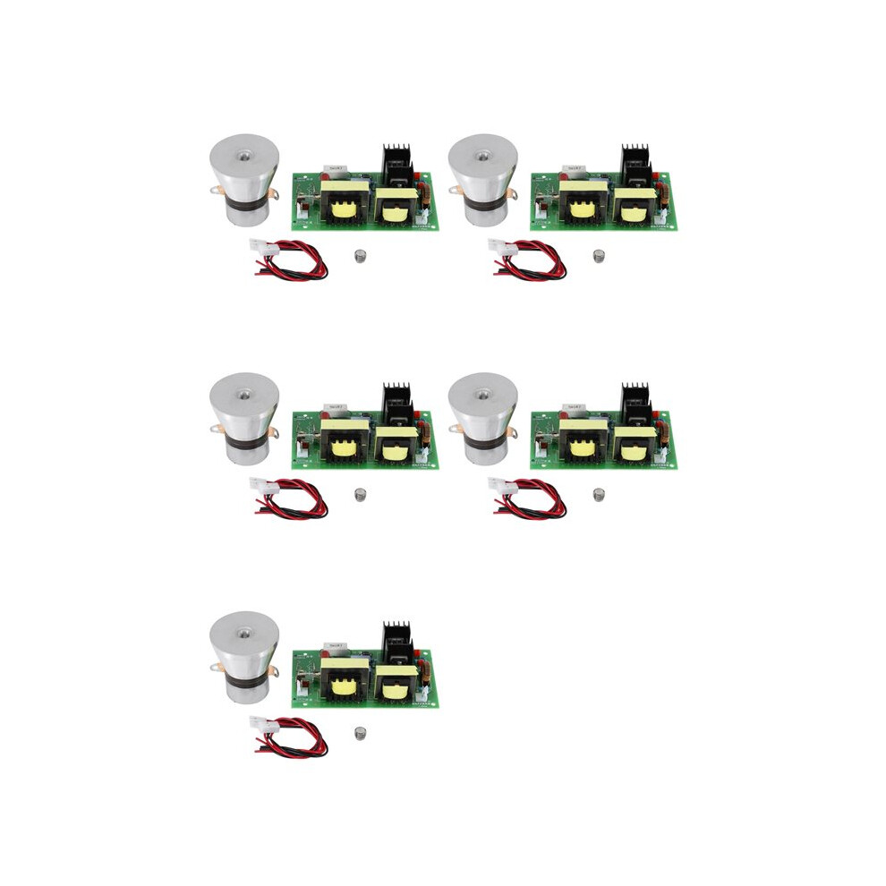 5X 100W 28Khz Ultrasonic Cleaning Transducer Cleaner High Performance +Power Driver Board 220Vac 4711722162070