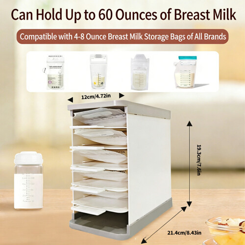 Breast Milk Freezer Storage Container Compacts Freezing Box for 2
