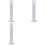 3X 500 Ml Plastic Transparent Graduated Tube. 1