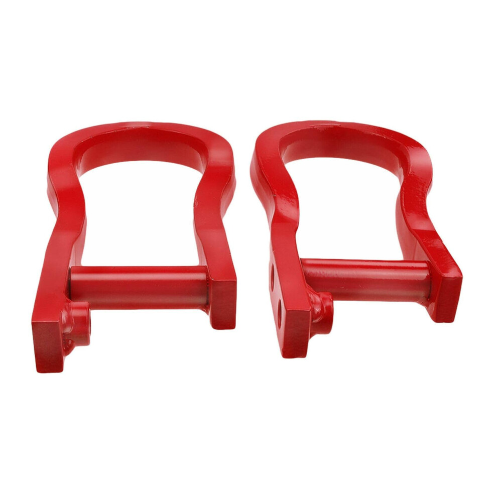 Front Tow Hooks 84192871 For Chevy Silverado 1500 20072018 And Gmc Sierra 1500 Dual Set Factorystyle Recovery Points Red 9073542239772