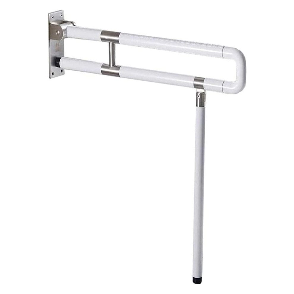 Foldable Wall Mounted Grab Bar 60cm Stainless Steel Bathroom Safety Rail for Elderly and Disabled 200Kg Load Capacity