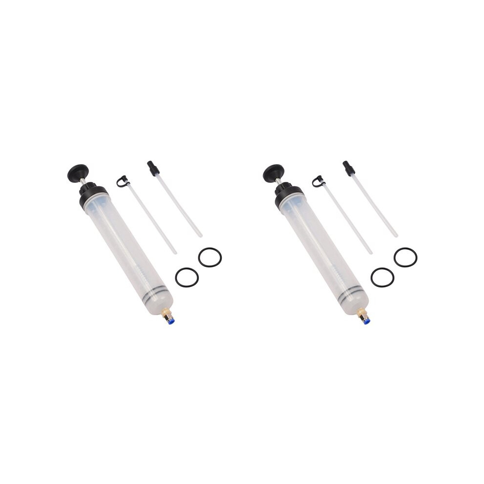 2X 500Cc Brake Fluid Oil Extractor Auto Oil Change Syringe With Hose Manual Fuel Filler Fluid Oil Change Evacuator Pump 4711373498719