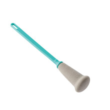 2pcs Dish Brush with Easy Grip Handle, Durable Dual Sponge for Glass Cup and Bottle Cleaning, Green PP Set