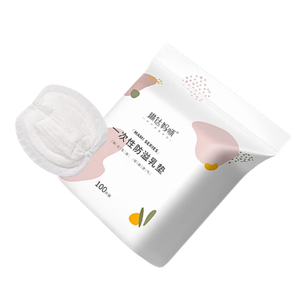 100 Pieces Disposable Nursing Breast Pads with Absorbent Polymer Core for Leak Protection