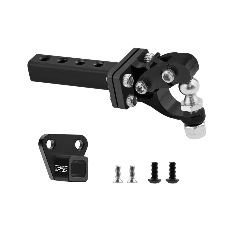 Metal Rc Trailer Hitch Tow Hook Receiver Kit For Trx4m Defender Upgrades, Durable Cnc Fit 1/18 Scale 9310869630432
