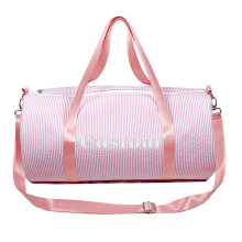 Duffle Bag with Name, Custom Embroidered Pink Gym Bag for Women Teen Girls Travel