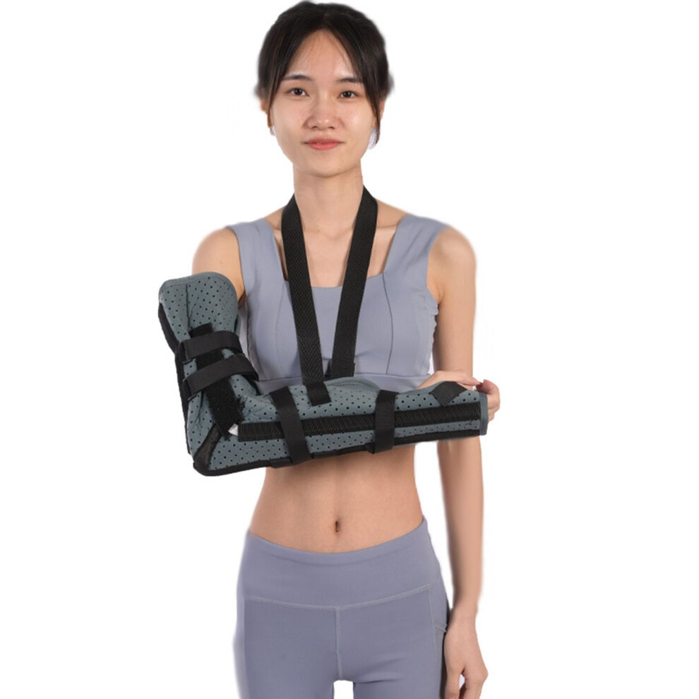 Adjustable Arm Sling and Shoulder Immobilizer with Breathable Padded Strap for Post Surgery Recovery