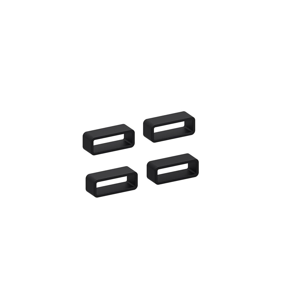 20Mm Rubber Watch Strap Loops Set Â Flexible Durable Band Keepers For Smartwatch Secure Strap Tail (70 Pack) Black 9073542240181