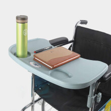 Wheelchair Lap Tray Table with Cup Holder, Universal Adjustable Desk Tray for Manual and Electric Chairs