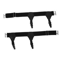 Adjustable Sock Garters for Men, AntiSlip Sock Holders with Comfortable Leg Fit, 2pcs for Ice Hockey
