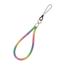 Multicolor Phone Lanyard 10pcs Diamond Crystal Wrist Strap Keychain Universal Antilost Rope for Women and Men