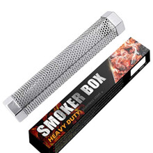 12 Inch Stainless Steel Pellet Smoker Tube, Hexagonal BBQ Smoke Generator for Gas or Charcoal Grill
