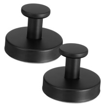 2 Pcs Stainless Steel Suction Cup Hooks Strong Hold No Drill Wall Hooks for Bathroom and Kitchen