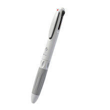 3-Color-in-1 Schrijven Pen 0.5mm Fijne Punt Ergonomische-grijs
