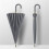 Travel Umbrella Windproof Automatic Open with Long Leather Handle Waterproof Canopy Grey 1