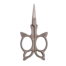 Stainless Steel Craft Scissors Vintage Butterfly Shape Cutter for Sewing Fabric and Cross Stitch