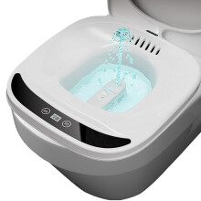Sitz Bath for Toilet Seat with RealTime Temperature Display, Dual Spout Coverage, Postpartum Care Basin