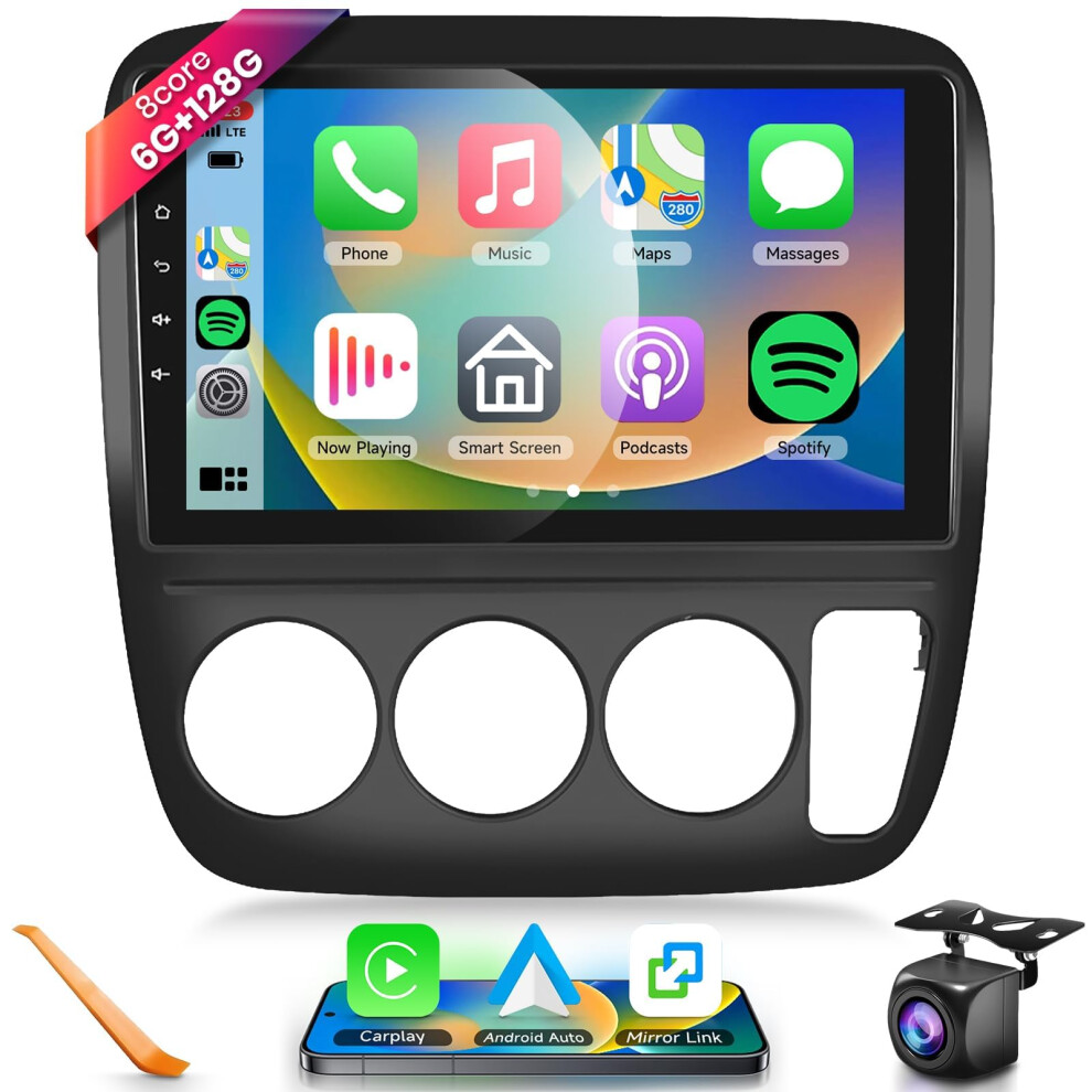 9 Inch Android 13 Car Stereo For Honda Crv 19972001, 8Core 6G+128G Radio With Wireless Carplay Gps Dsp 9330225579403