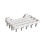 Rustproof Plastic Sock Dryer With Foldable Arms And-White 1