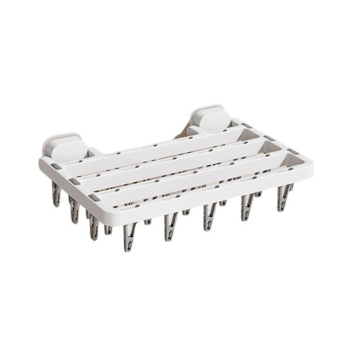 Rustproof Plastic Sock Dryer With Foldable Arms And-White