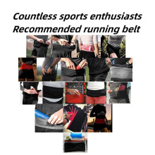 Running Belt,Running Fanny Pack Mobile Phone Holder,Fanny Pack for Travel and Cycling Workouts,L Black