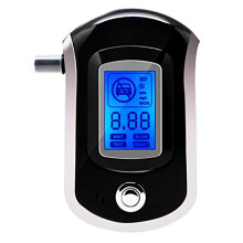 Professional Breathalyzer with 6 Mouthpieces, Accurate Portable Alcohol Tester for  and Workplace Use