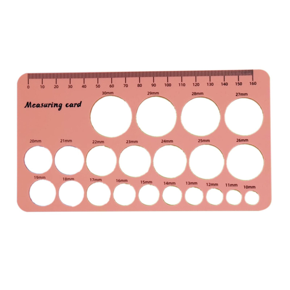 Breast Pump Flange Sizing Tool With Easy Measurement, Silicone Nipple Ruler For Breastfeeding Pink