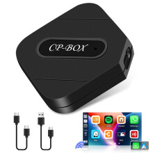 Wireless CarPlay Adapter for iPhone, Plug and Play USB CarPlay Dongle with Auto Reconnect and 5GHz WiFi