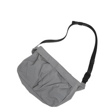 Nylon handtas Schoudertas met verstelbare riem Geschikt-Grijs