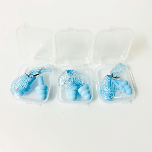 Noise-Cancelling Earplugs with Rope Eco Rubber 1 Pair 2