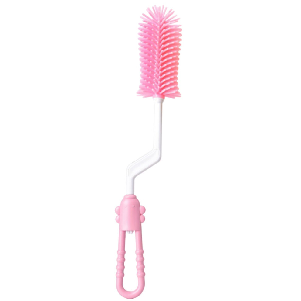 Silicone Baby Bottle Brush Cleaner with Gentle Deep Reach for Pacifiers Nipples and Travel Use