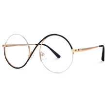 Blue Light Blocking Glasses for Women, Black Round Frame Computer Glasses for Screen Use