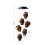 Halloween Solcellsdriven Vindklocka LED-ljusslinga med Skull 3